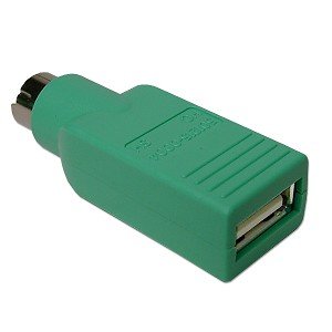 USB Mouse to PS2 Adapter Green