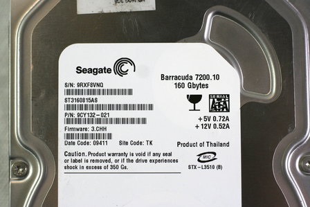 Seagate Barracuda 7200.10 160GB 