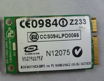 HP TX1000 Wireless LAN Card
