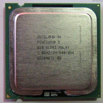 Intel Pentium D Processor 820 