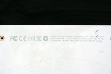 Apple Macbook A1181 Bottomcase White
