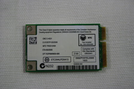 Acer Aspire 5920 Intel PRO/Wireless 3945ABG Card 