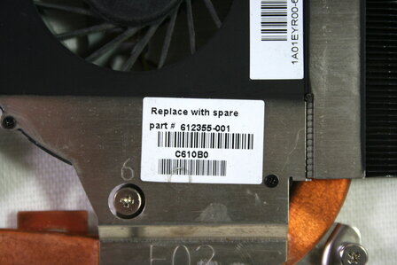 HP Pavillion G62 CPU Heatsink &amp; Cooling Fan 