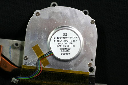 Apple Powerbook G4 A1138 Double CPU Cooling Fan Heatsink 