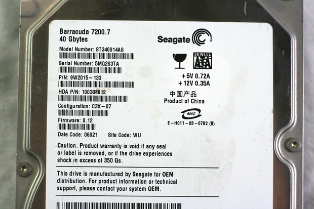 HDD Seagate Barracuda 40GB 