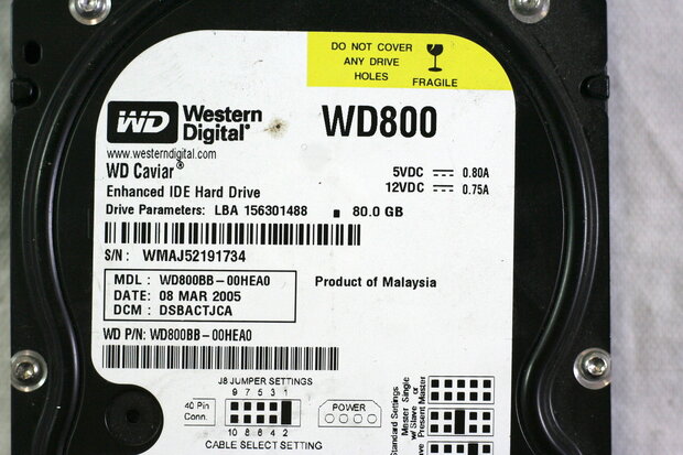  Western Digital Caviar Blue 80GB 