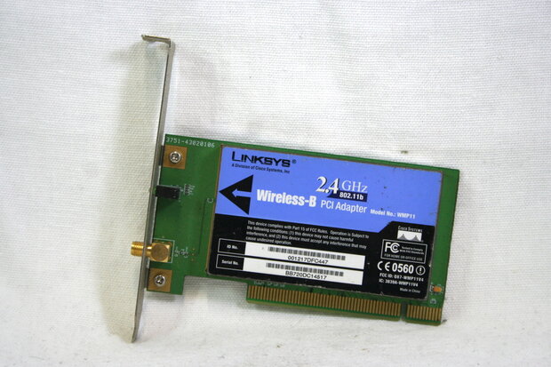 Linksys PCI Wireless-B adapter Card 