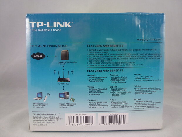 TP-link PCI Express netwerk kaart 