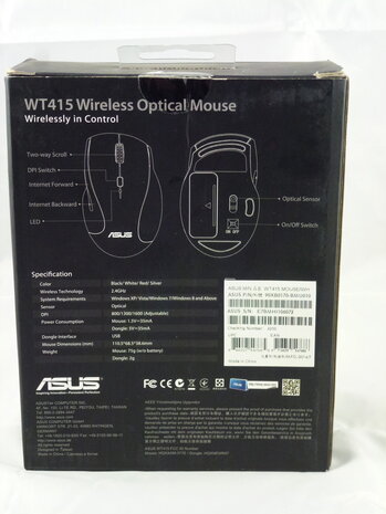 Asus WT415 Wireless Optical Mouse