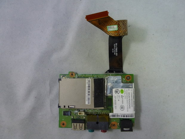 Lenovo Thinkpad X201 Audio USB Card Reader LAN IO Board 