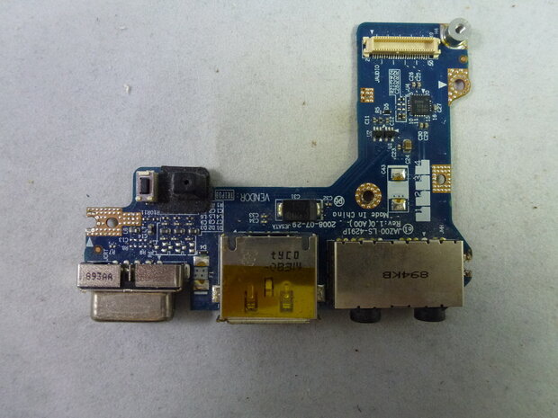 Dell Latitude E4200 Audio/VGA/eSATA Board 