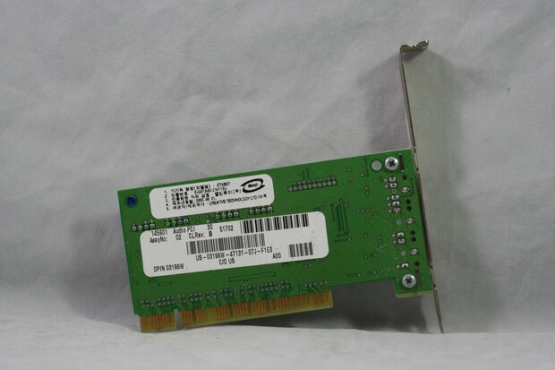 Creative CT5807/ Dell 03196W Low Profile PCI AGP Sound Card