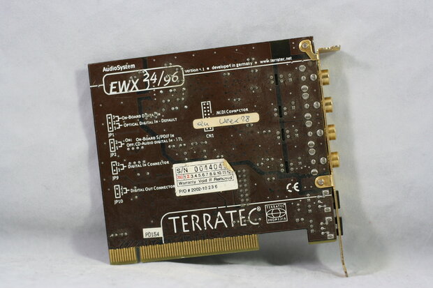 Terratec Audiosysteem EWX 24/96 Audio Card 