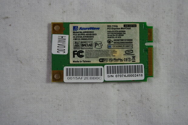 Asus A7U Wirelless Wifi Card 