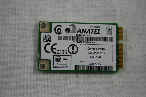 Packard Bell Easynote MGP20 Wireless WiFi Card 