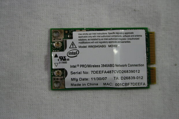 Packard Bell Easynote MGP20 Wireless WiFi Card 